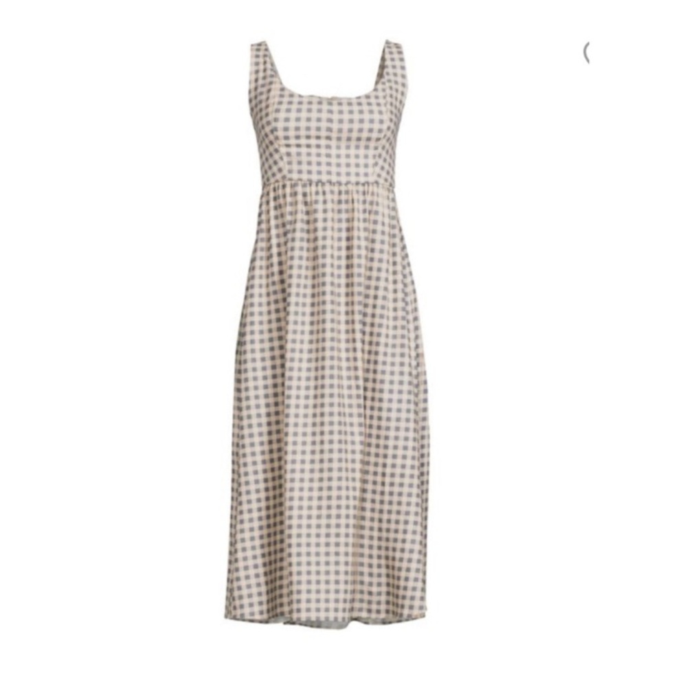 WeWoreWhat Black and Tan Sleeveless Sundress